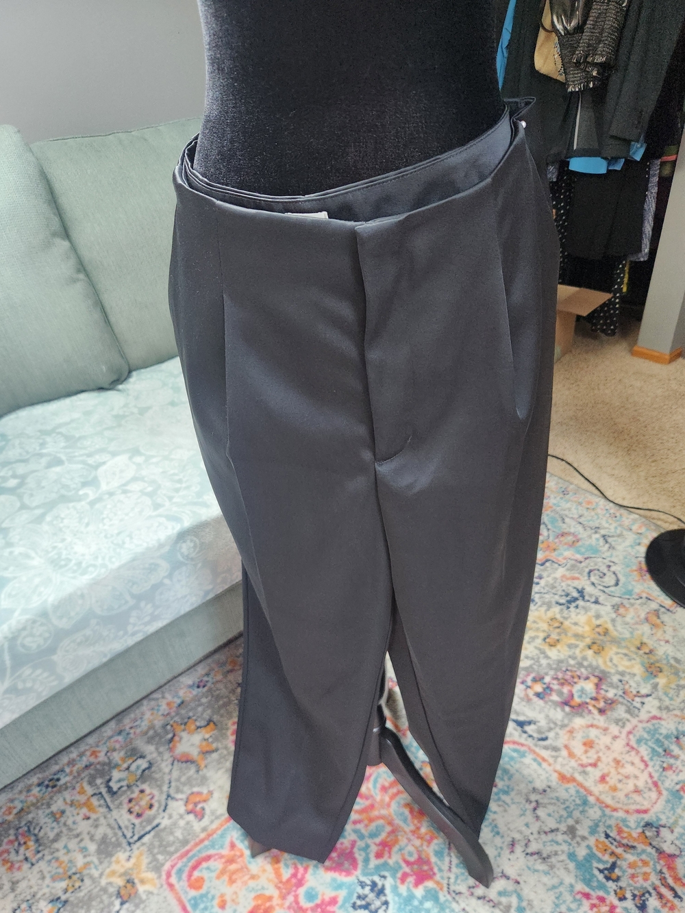a new day Target Black Satin Dress Pants Great Condition Size 14